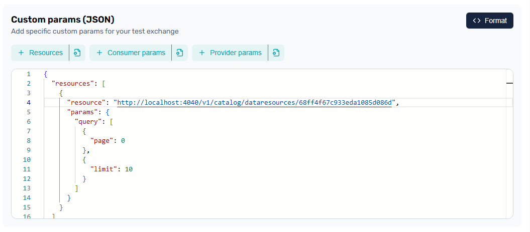 Tech Space custom params