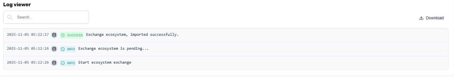 Tech Space Log viewer